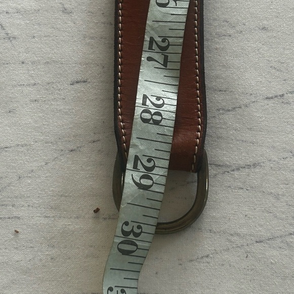 ?? DKNY VTG leather brass belt - 29” at its shortest, 36” at its longest.